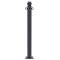 Ornamental bollard | Series 475B | � 76 mm | stationary, to be fixed by plugswith base plate 100 x 150 mm | without lock | with 2 eyelets